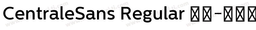 CentraleSans Regular 普通字体转换
